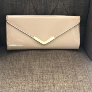 COPY - Aldo nude patent leather clutch